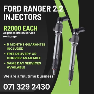 Ford Ranger 2.2 Diesel Injectors For Sale With Warranty
