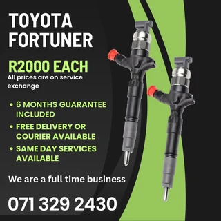 Toyota Fortuner Injectors For Sale With Warranty