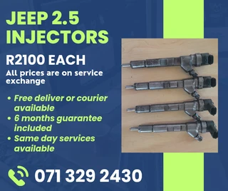 Jeep 2.5 Injectors For Sale With Warranty