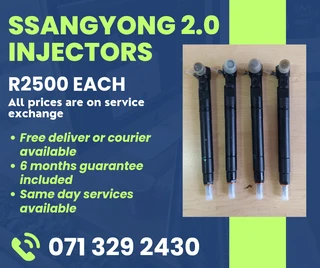 Ssangyong 2.0 Diesel Injectors For Sale With Warranty