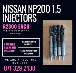 Nissan Np200 1.5 Injectors For Sale With Warranty