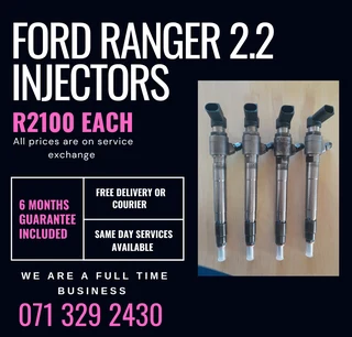 Ford Ranger 2.2 Injectors For Sale With Warranty