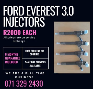 Ford Everest 3.0 Injectors For Sale With Warranty
