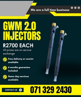 Gwm Steed 2.0 Injectors For Sale With Warranty