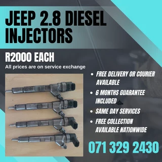 JEEP 2.8 DIESEL INJECTORS FOR SALE WITH WARRANTY