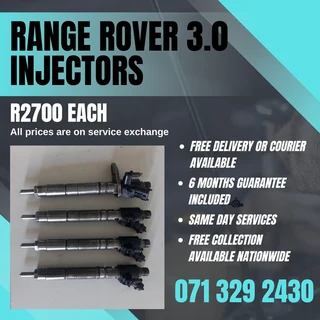 Range Rover 3.0 Injectors For Sale With Warranty On