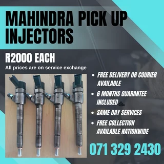 Mahindra Pick Up Injectors For Sale With Warranty On