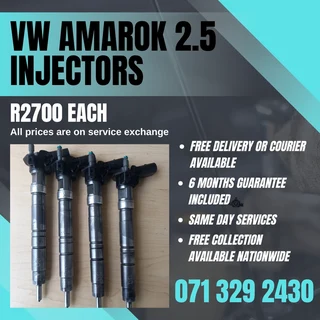VW AMAROK 2.5 DIESEL INJECTORS FOR SALE WITH WARRANTY