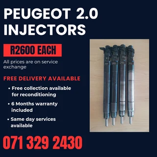 Peugeot 2.0 Diesel Injectors For Sale With Warranty