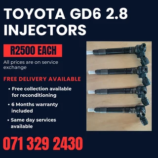 Toyota Gd6 2.8 Injectors For Sale With Warranty On