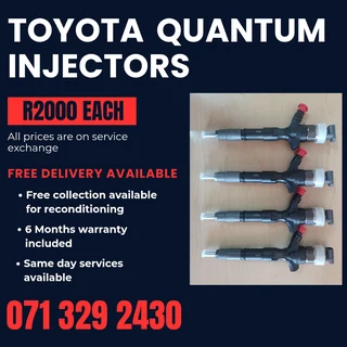 Toyota Quantum Diesel Injectors For Sale With Warranty