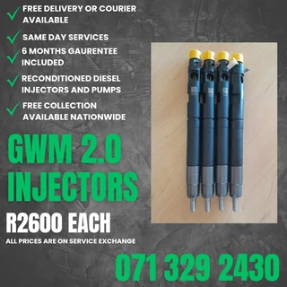 Gwm Steed 2.0 Vgt Injectors For Sale With Warranty