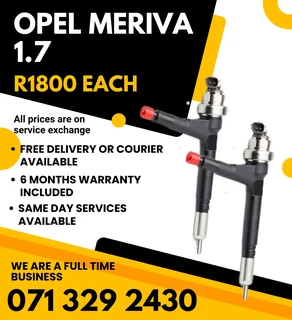 Opel Meriva 1.7 Injectors For Sale With Warranty
