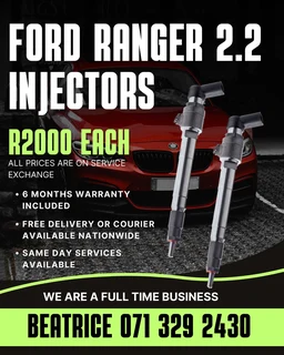Ford Ranger 2,2 Injectors For Sale With Warranty