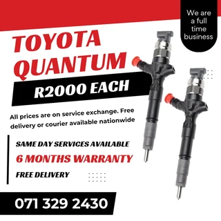 Toyota Quantum Diesel Injectors For Sale With Warranty