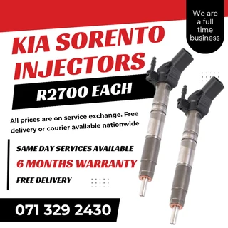 Kia Sorento Injectors For Sale With Warranty