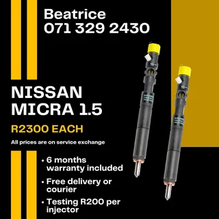 Nissan Micra 1.5 Diesel Injectors For Sale With Warranty