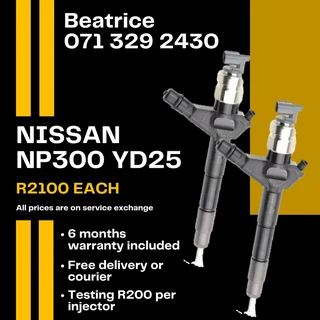 Nissan Np300 Yd25 Diesel Injectors For Sale With Warranty
