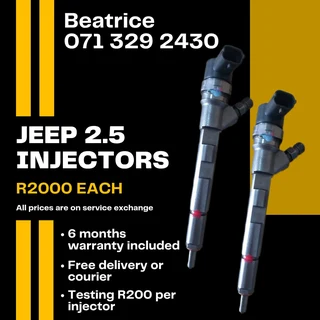 Jeep 2.5 Injectors For Sale With Warranty