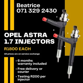 Opel Astra 1.7 Injectors For Sale With Warranty