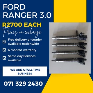 Ford Ranger 3.0 Diesel Injectors For Sale With Warranty