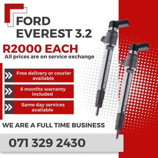 Ford Everest 3.2 Injectors For Sale With Warranty