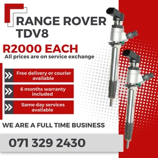 Range Rover Tdv8 Injectors For Sale With Warranty