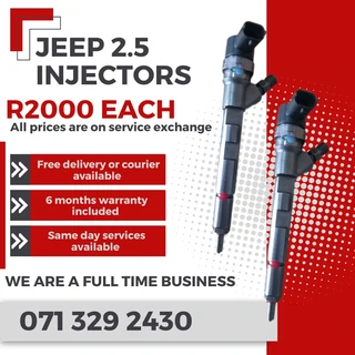 Jeep 2.5 Injectors For Sale With Warranty On