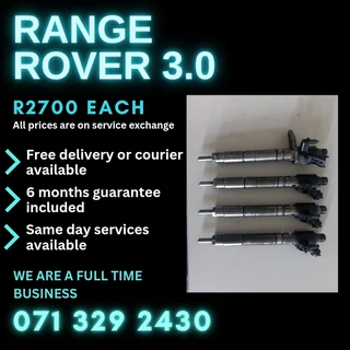 Range Rover 3.0 Injectors For Sale With Warranty
