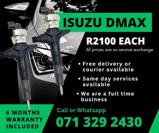 Isuzu Dmax Injectors For Sale With Warranty
