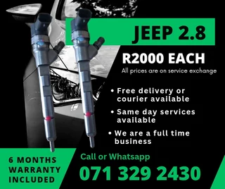 Jeep 2.8 Diesel Injectors For Sale With Warranty