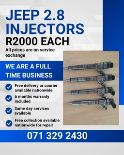 Jeep 2.8 Injectors With Warranty Included