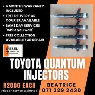 Toyota Quantum Diesel Injectors For Sale With Warranty