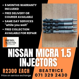 Nissan Micra 1.5 Diesel Injectors For Sale With Warranty