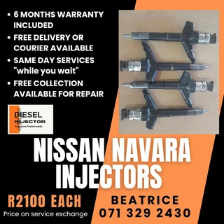 Nissan Navara Injectors For Sale With Warranty