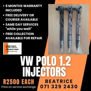 Vw Polo 1.2 Diesel Injectors For Sale With Warranty On