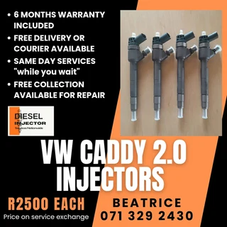 Vw Caddy 2.0 Injectors For Sale With Warranty