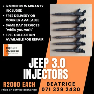 Jeep 3.0 Injectors For Sale With Warranty