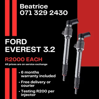 Ford Everest 3.2 Injectors For Sale With Warranty On