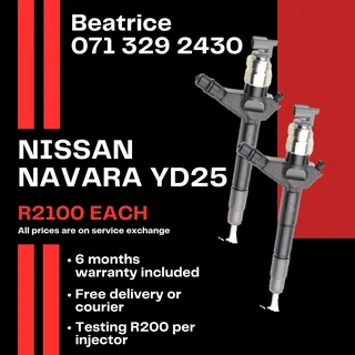 Nissan Navara Yd25 Injectors For Sale With Warranty