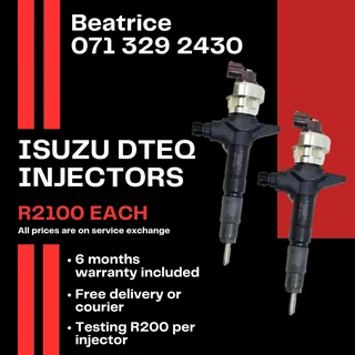 Isuzu Dteq Injectors For Sale With Warranty