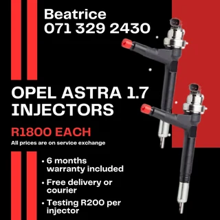 Opel Astra 1.7 Injectors For Sale With Warranty