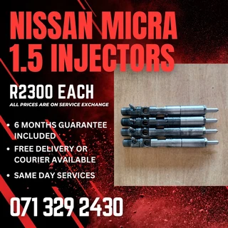 Nissan Micra 1.5 Diesel Injectors For Sale With Warranty