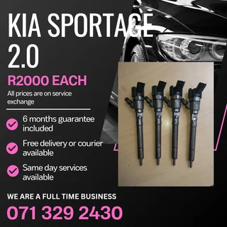 Kia Sportage 2.0 Injectors For Sale With Warranty