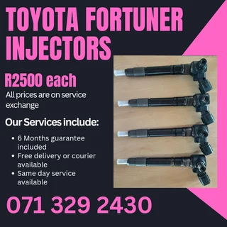 Toyota Fortuner Diesel Injectors For Sale With Warranty