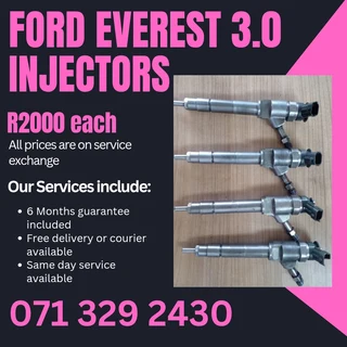 Ford Everest 3.0 Diesel Injectors For Sale With Warranty