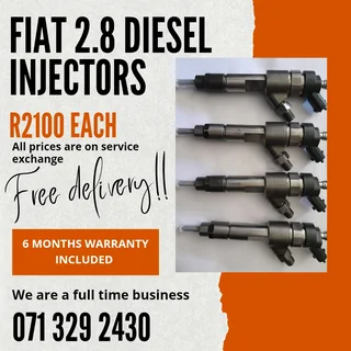 Fiat 2.8 Injectors For Sale With Warranty