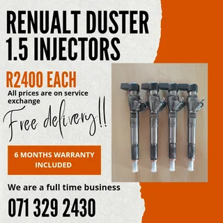 Renualt Duster 1.5 Diesel Injectors For Sale With Warranty