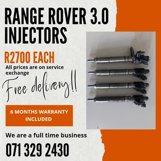 Range Rover 3.0 Injectors For Sale With Warranty