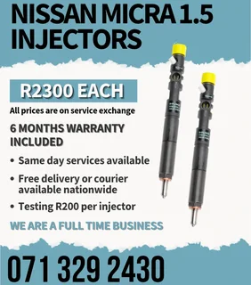 Nissan Micra 1.5 Diesel Injectors For Sale With Warranty